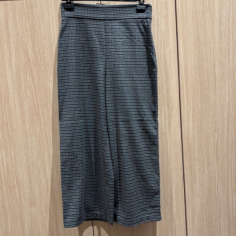 Houndstooth Wide Leg Pants